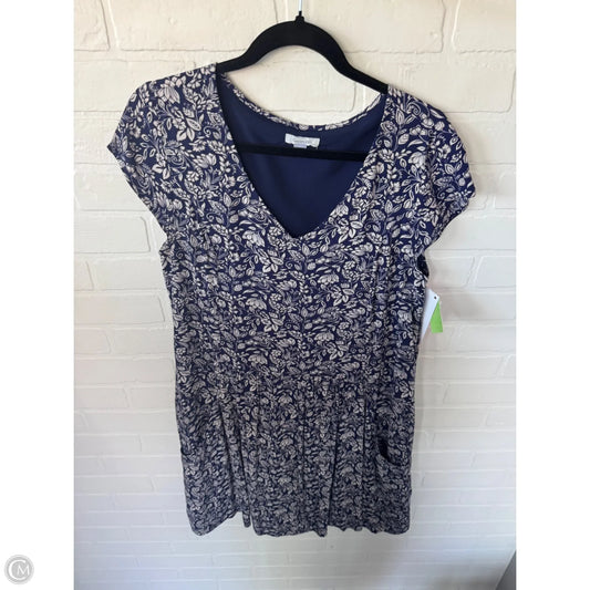 Dress Casual Short By Garnet Hill In Blue & White, Size: M