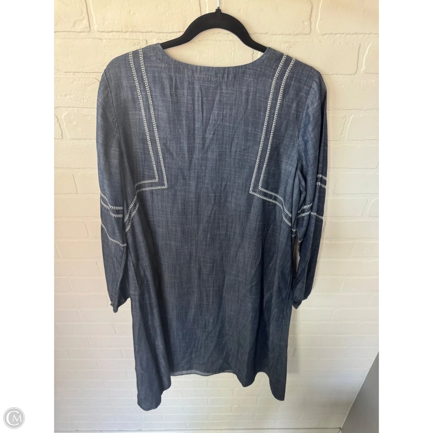Dress Casual Short By Pure Jill In Blue & White, Size: M