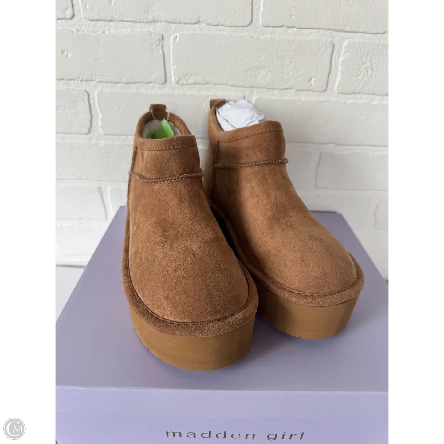 Boots Ankle Flats By Madden Girl In Brown, Size: 7.5