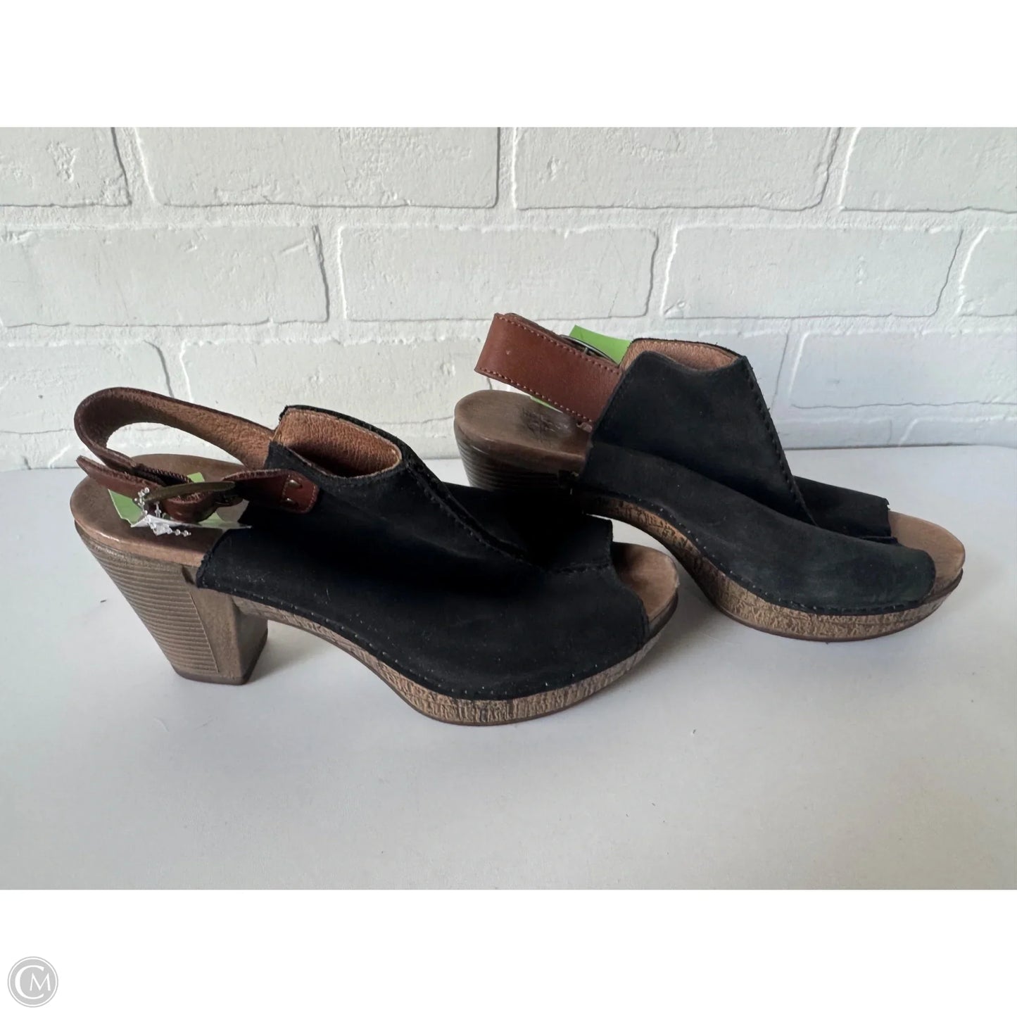 Sandals Heels Block By Dansko In Black, Size: 7.5