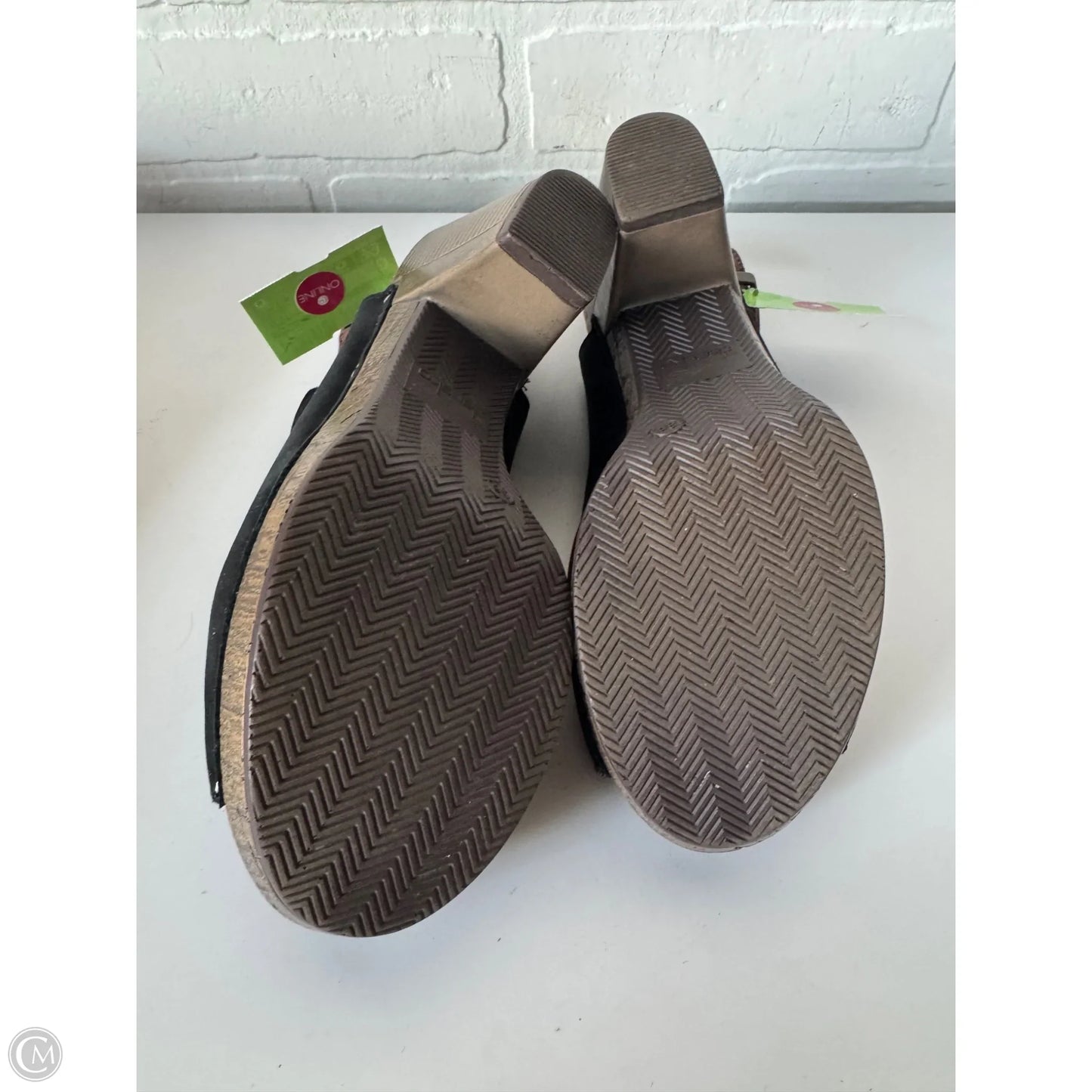 Sandals Heels Block By Dansko In Black, Size: 7.5