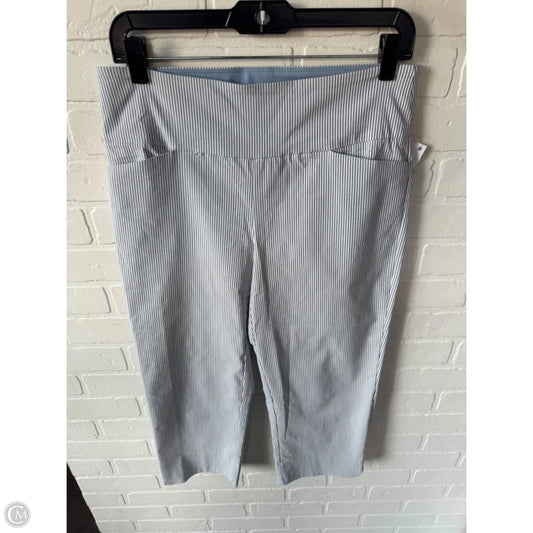 Capris By Sc & Co In Blue & White, Size: 8