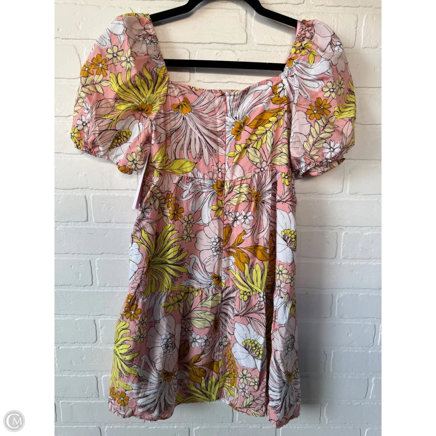 Dress Casual Short By Loft In Pink & Yellow, Size: Xsp