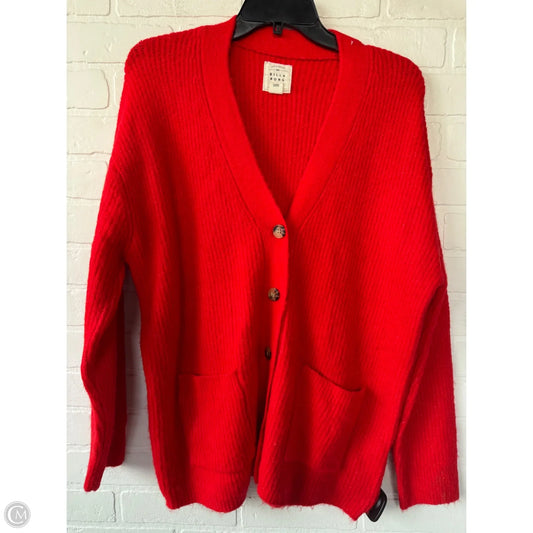 Sweater Cardigan By Billabong In Red, Size: S