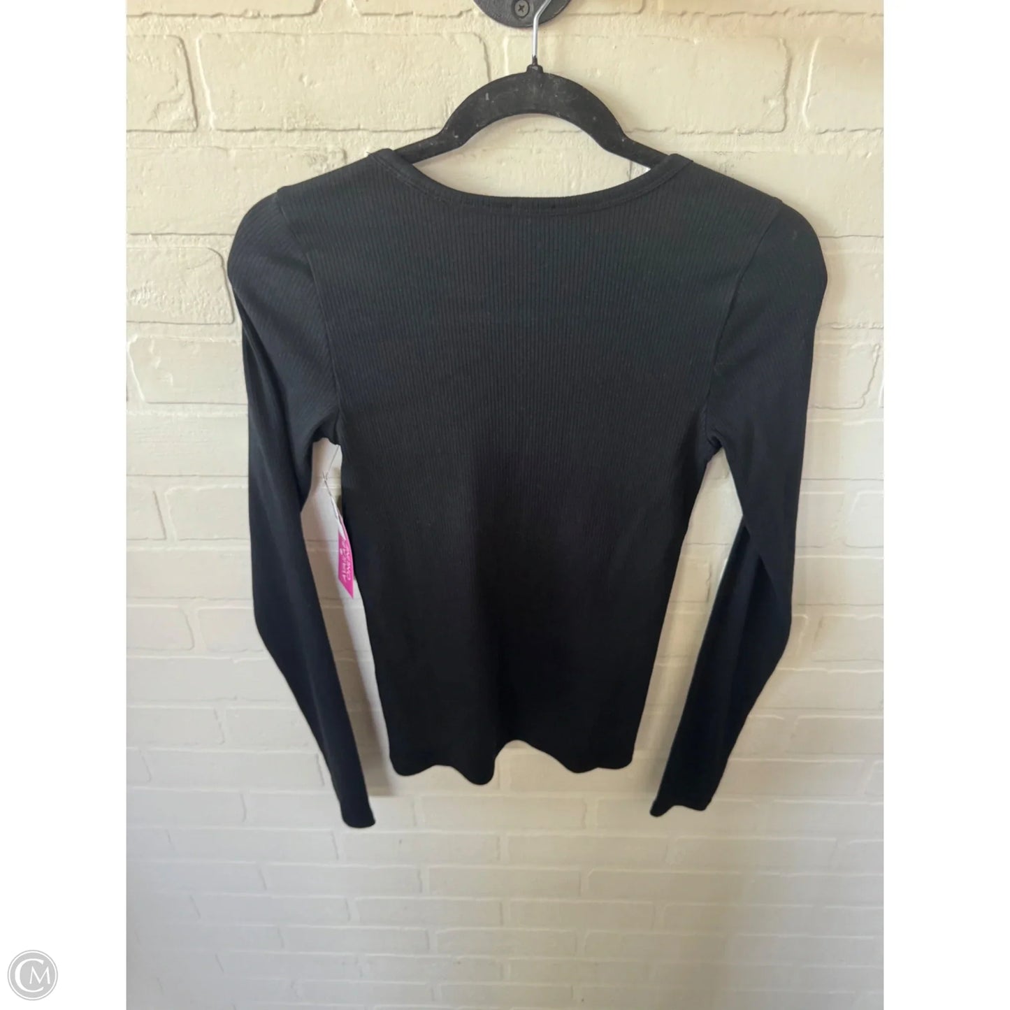 Top Long Sleeve By Faherty In Black, Size: S