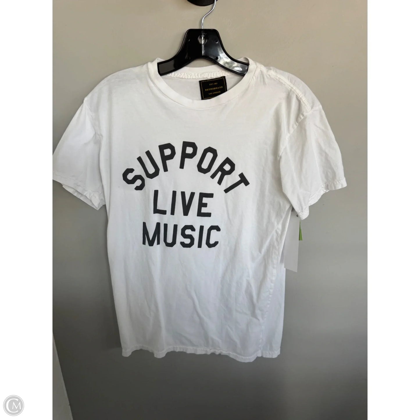 Top Short Sleeve Basic By Cma In White, Size: S
