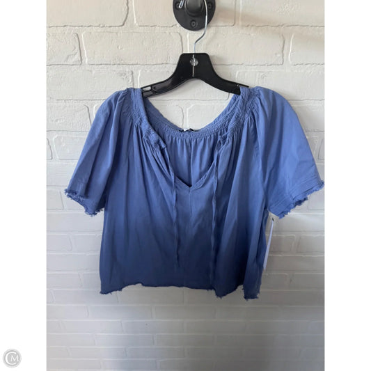 Top Short Sleeve By Splendid In Blue, Size: L