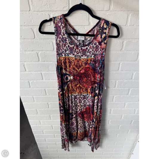 Dress Casual Midi By Cupio In Orange & Purple, Size: M