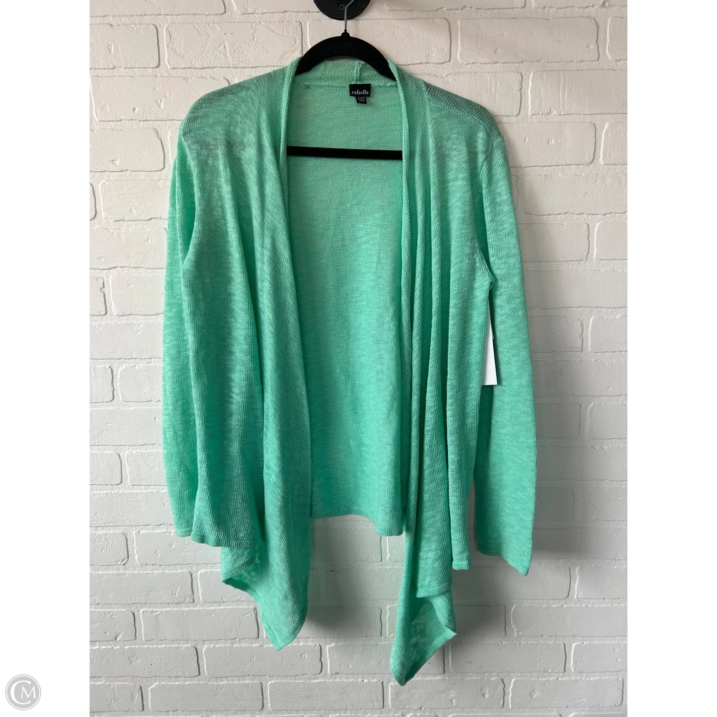 Sweater Cardigan By Rafaella In Green, Size: S