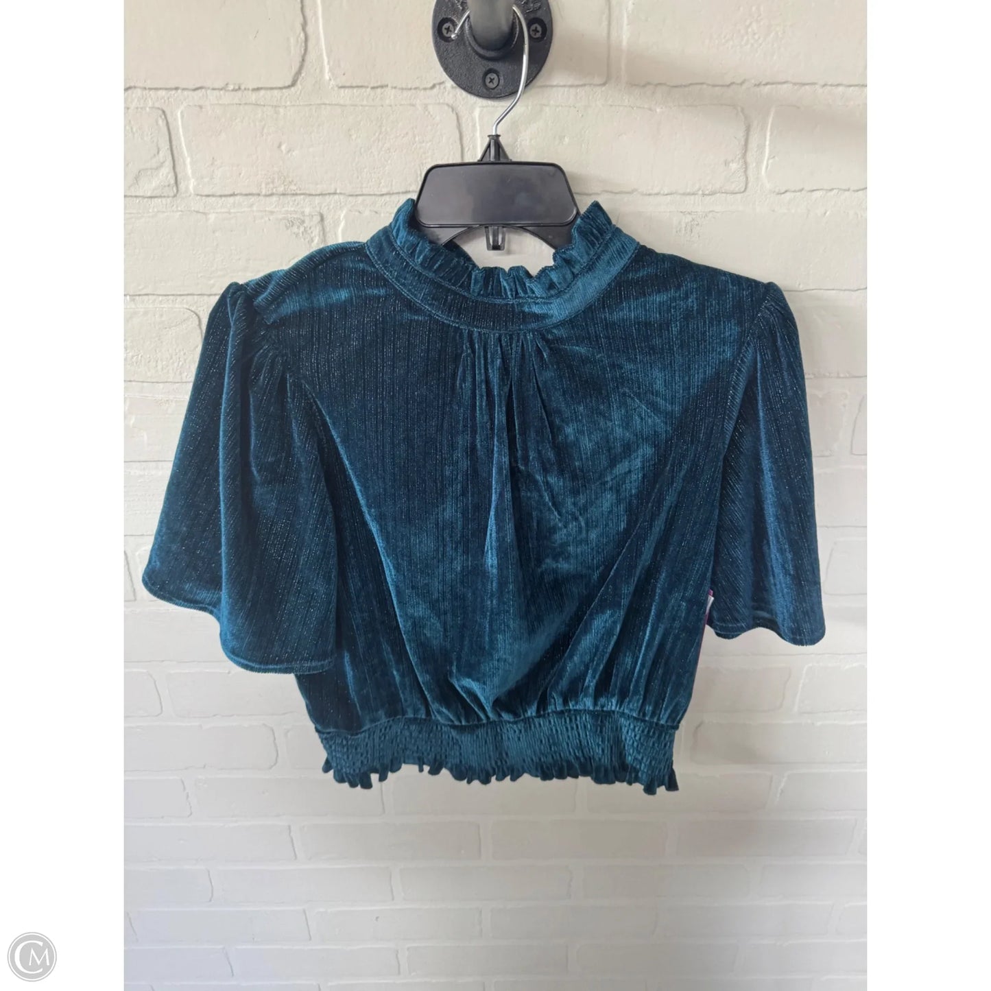 Top Short Sleeve By Voy In Blue, Size: S