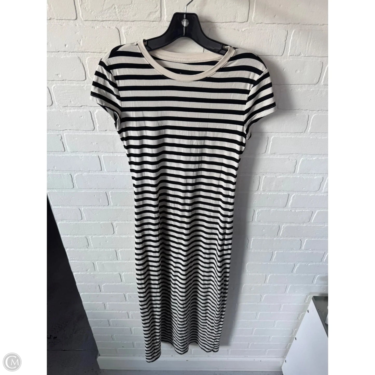 Dress Casual Maxi By A New Day In Black & Cream, Size: Xs