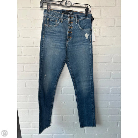 Jeans Skinny By Veronica Beard In Blue Denim, Size: 0