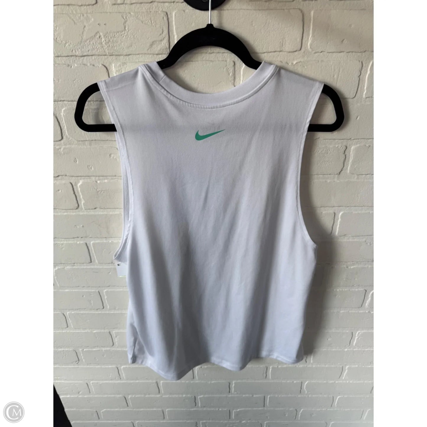 Athletic Tank Top By Nike Apparel In White, Size: M