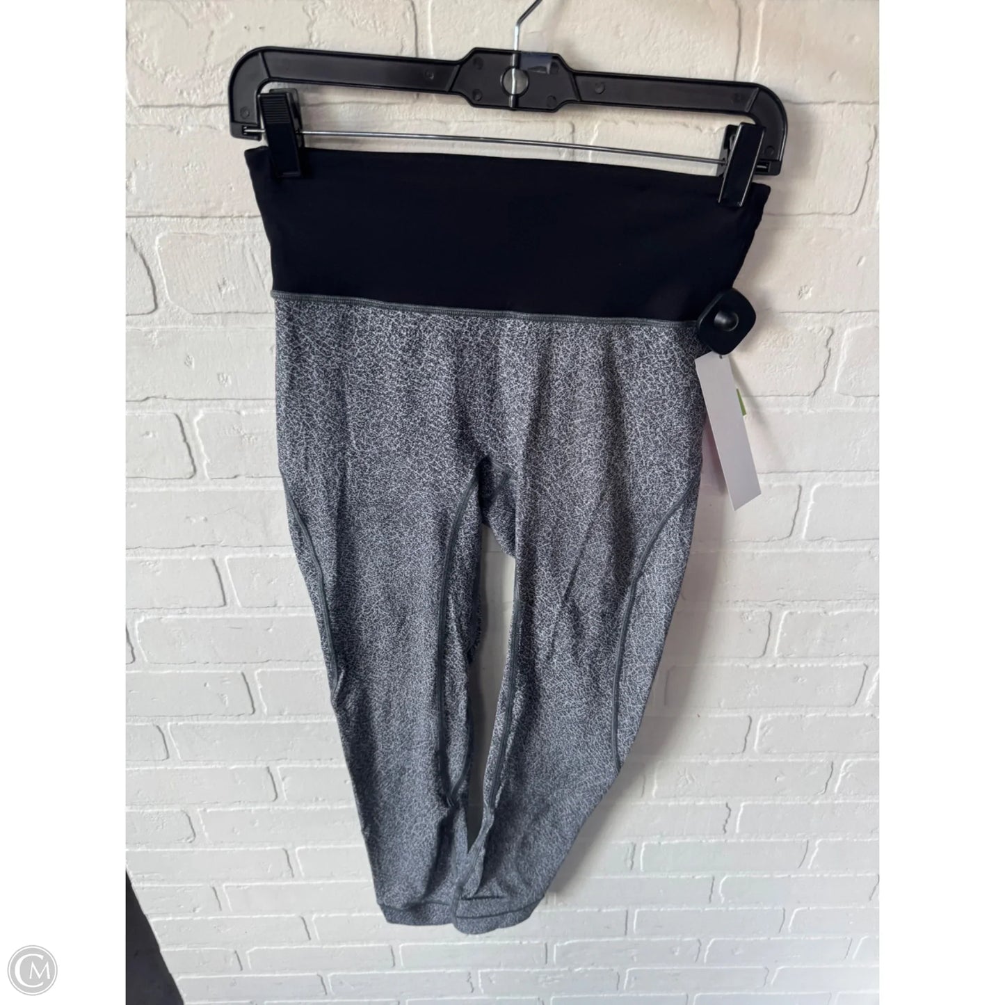 Athletic Leggings By Lululemon In Black & Grey, Size: 6