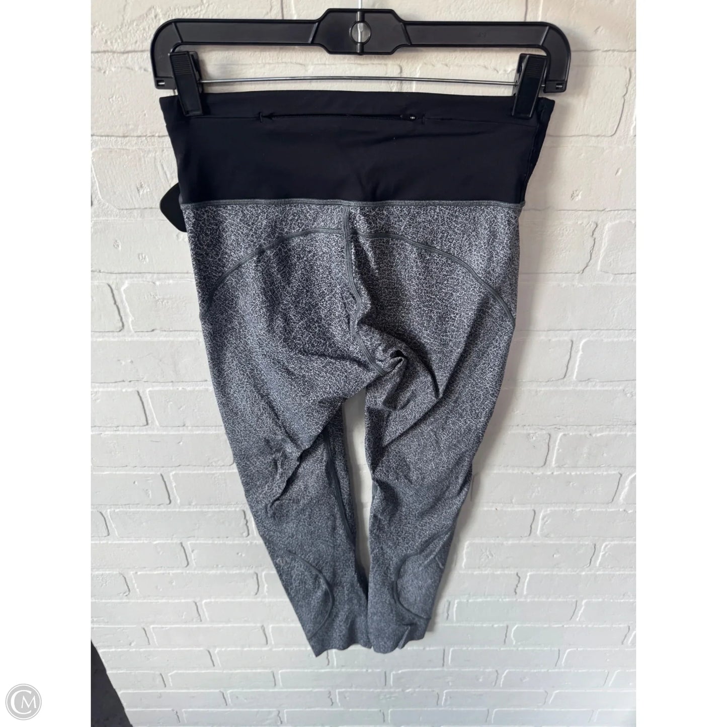 Athletic Leggings By Lululemon In Black & Grey, Size: 6