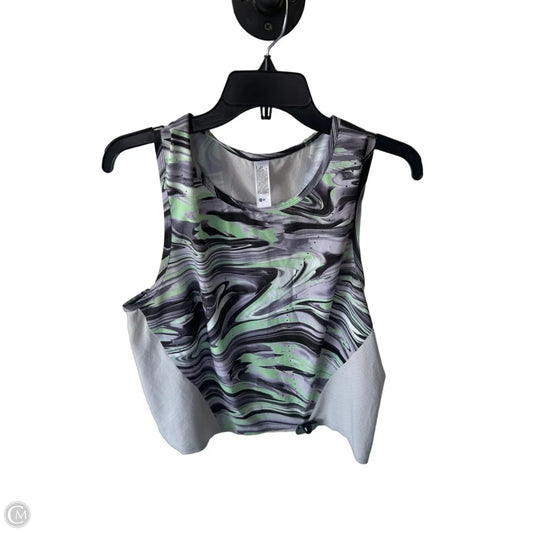 Athletic Tank Top By Lululemon In Black & Grey, Size: L