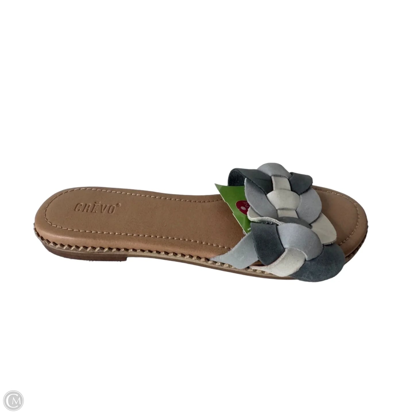 Sandals Flats By Cmc In Grey & White, Size: 8