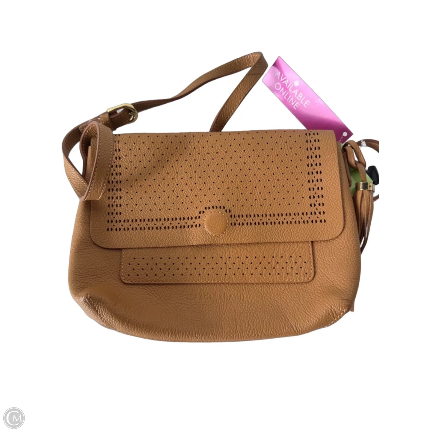 Handbag Leather By Isaac Mizrahi, Size: Medium
