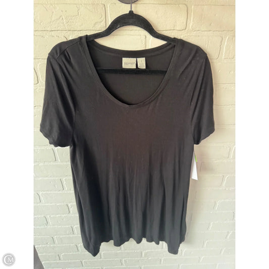 Top Short Sleeve By Zenergy By Chicos In Black, Size: M