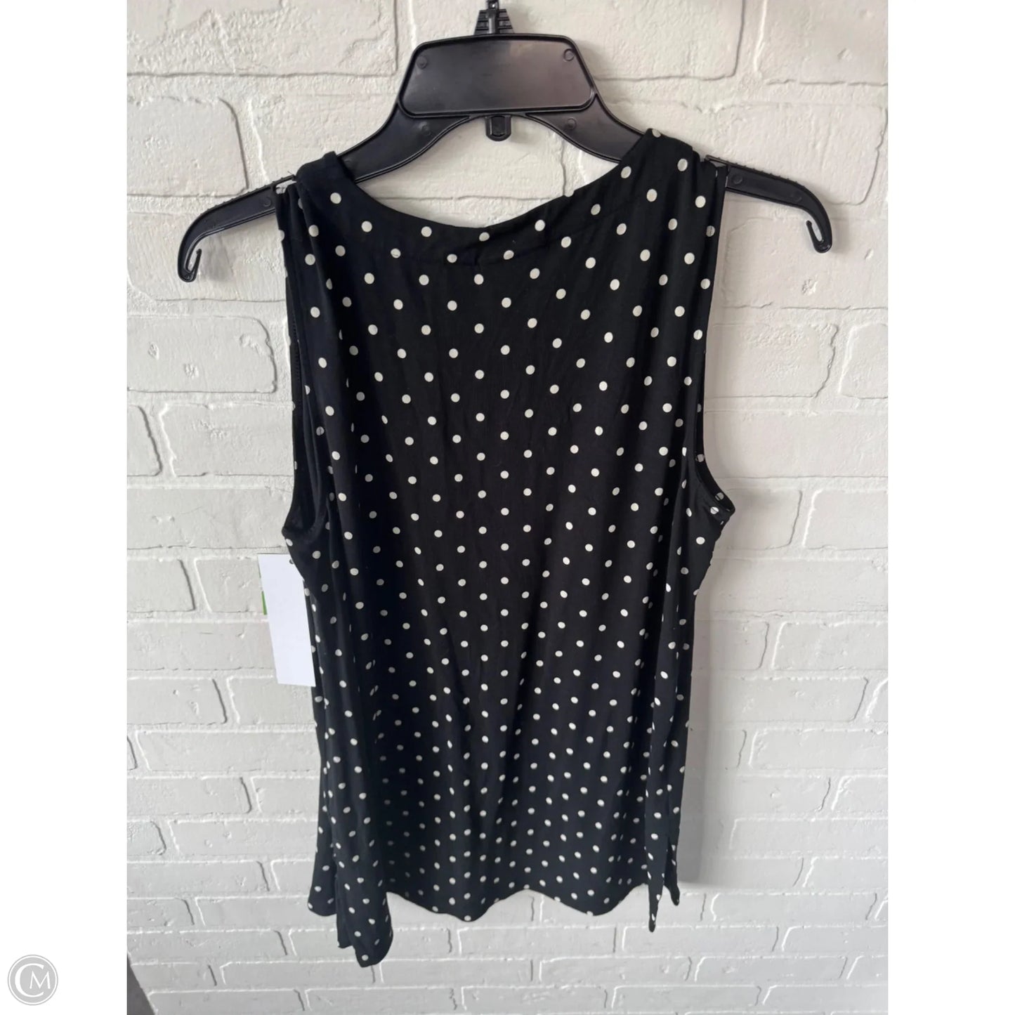 Top Sleeveless By J. Jill In Black & Cream, Size: M