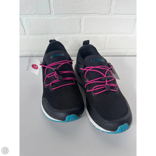 Shoes Athletic By Vionic In Black & Pink, Size: 7.5