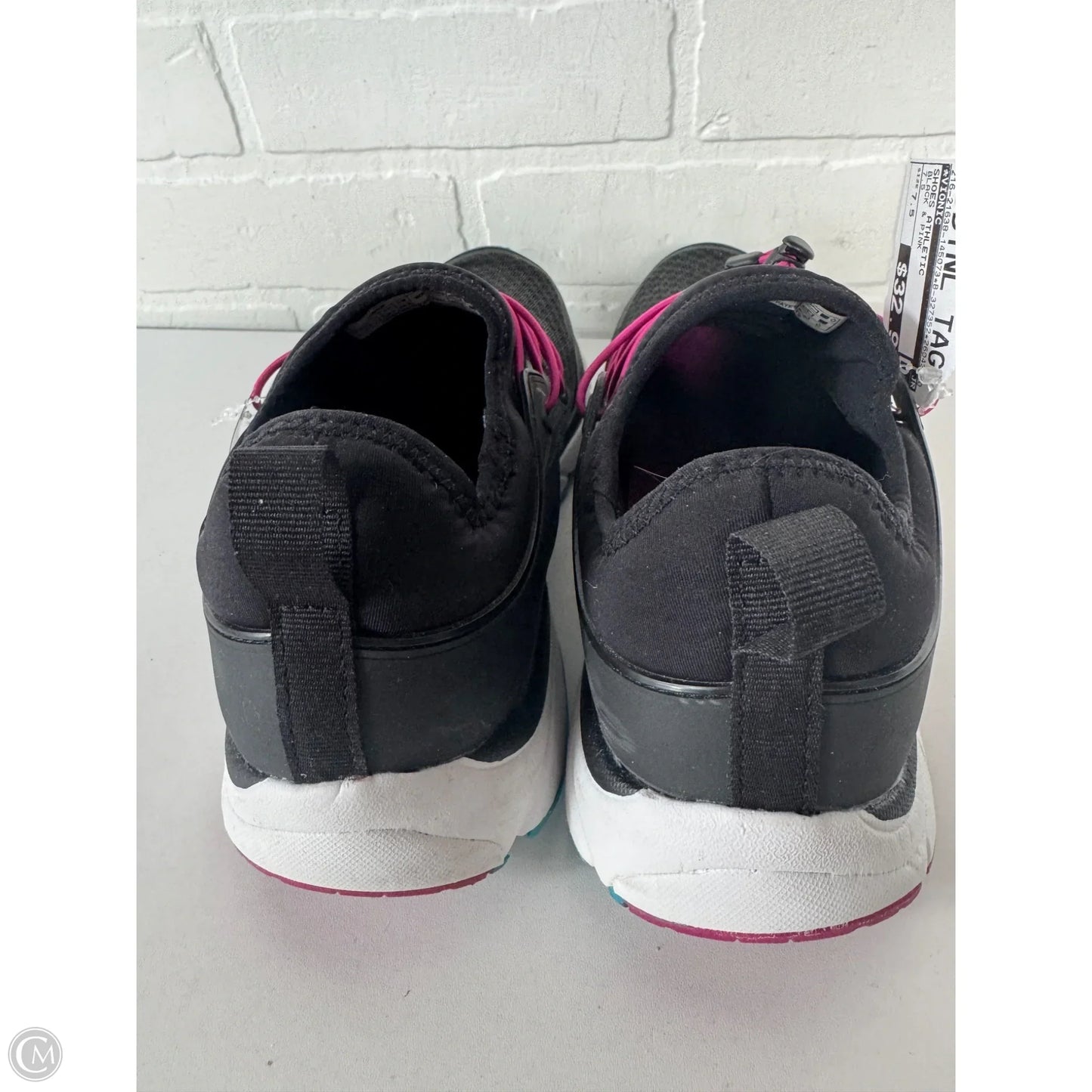 Shoes Athletic By Vionic In Black & Pink, Size: 7.5