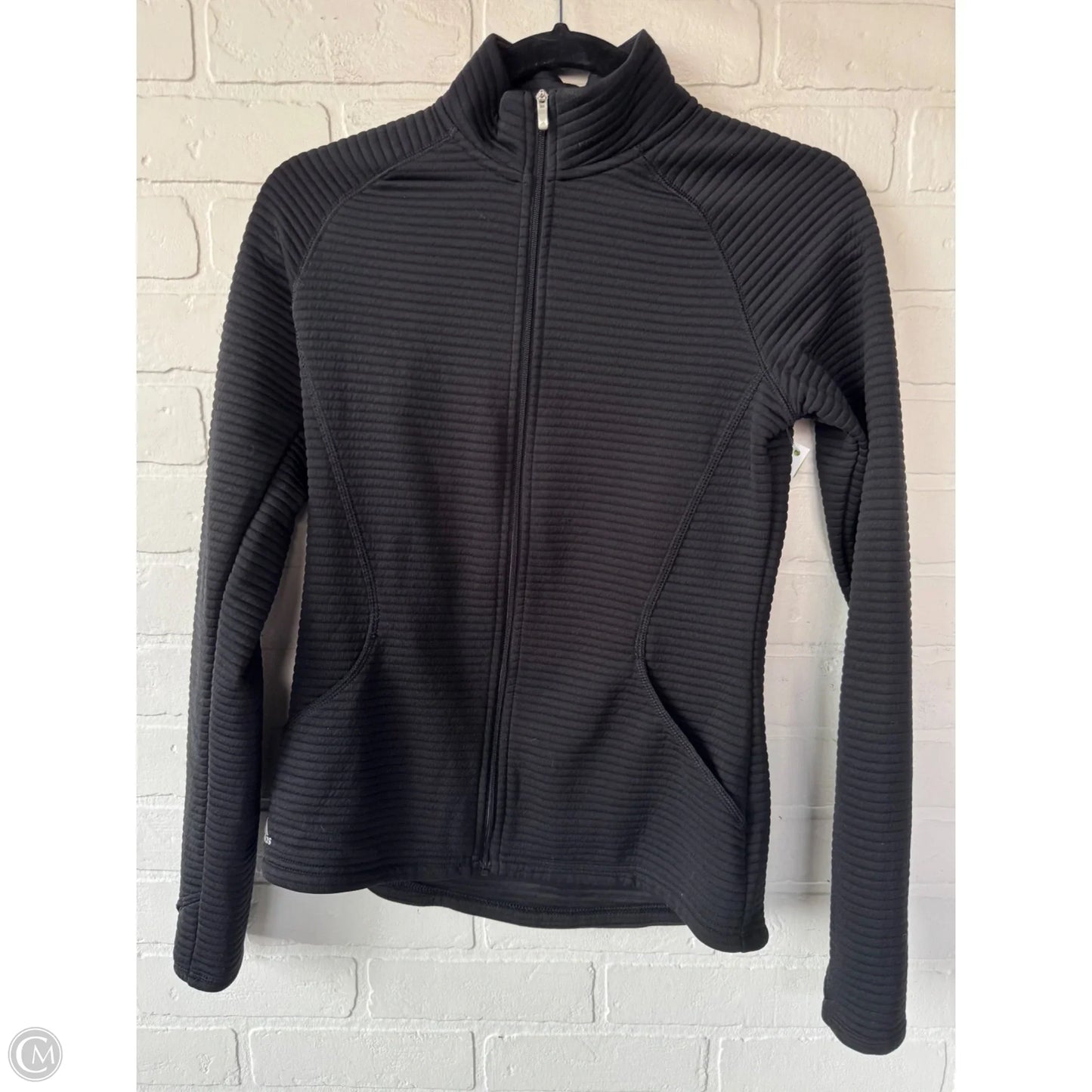 Athletic Jacket By Adidas In Black, Size: Xs