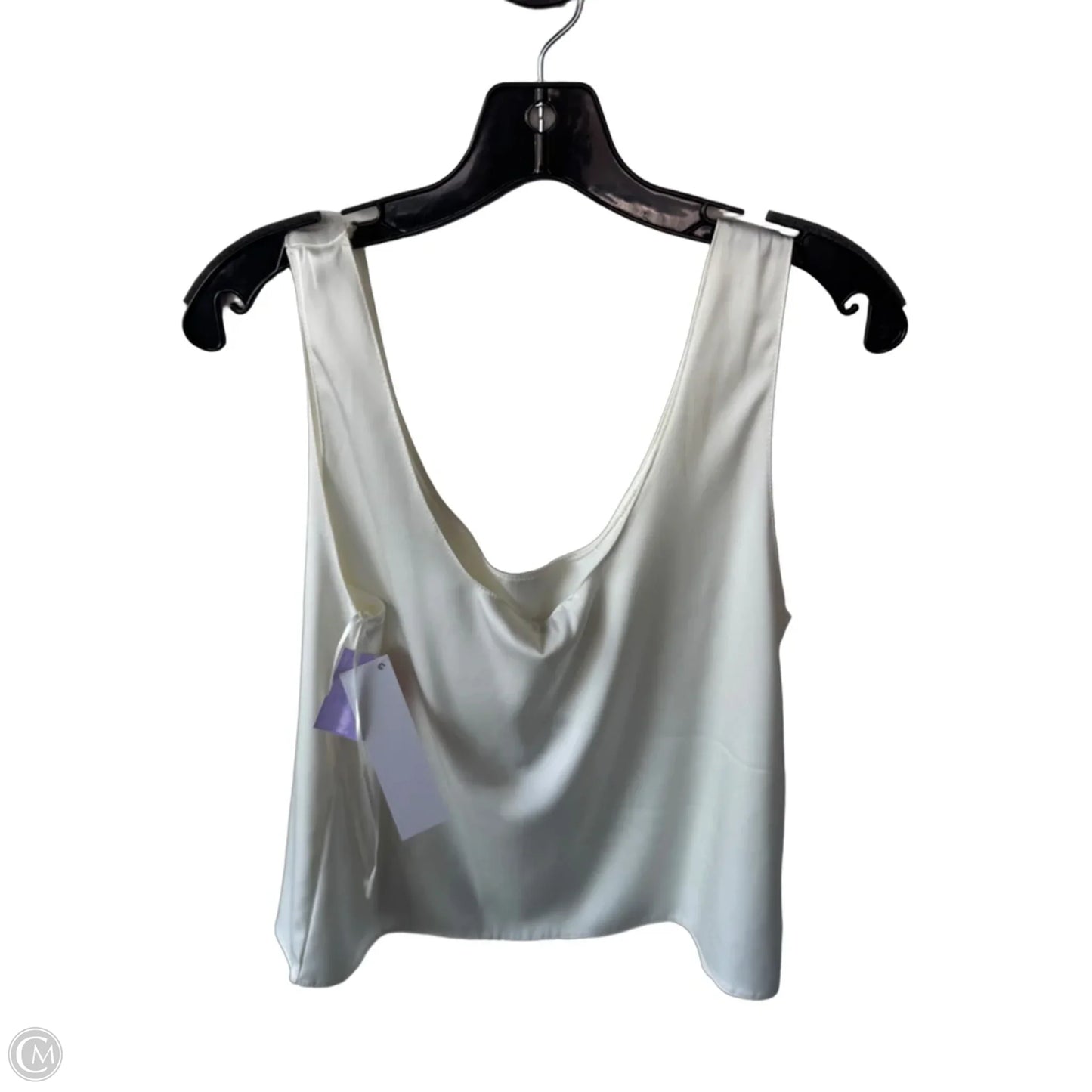 Top Sleeveless By Zara In Cream, Size: L