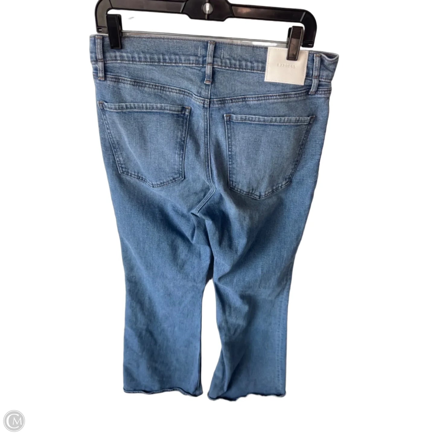 Jeans Flared By Express In Blue Denim, Size: 10
