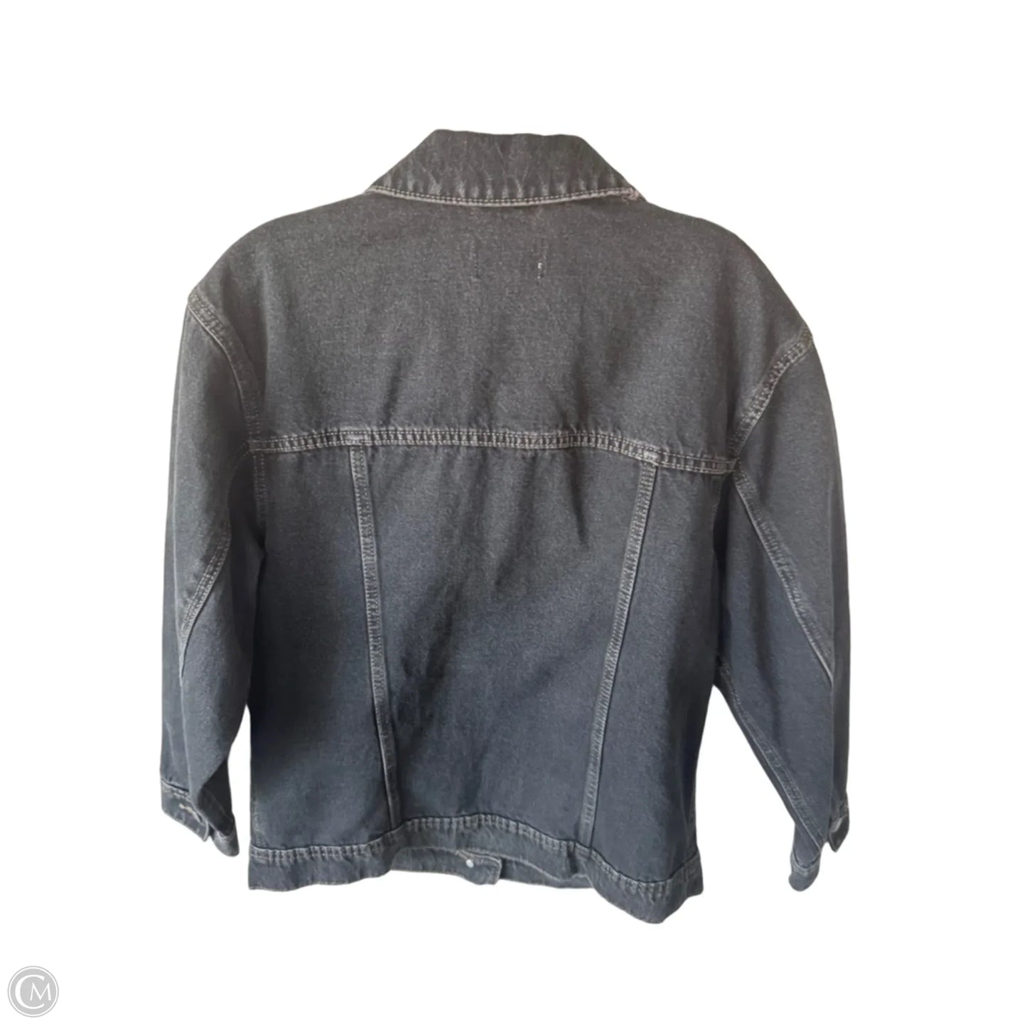 Jacket Denim By Universal Thread In Black Denim, Size: M