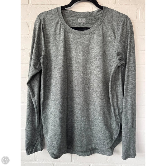 Athletic Top Long Sleeve Crewneck By Athleta In Green, Size: M