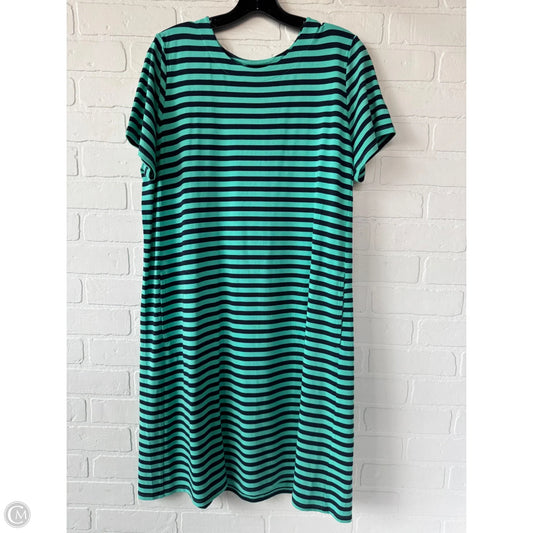 Dress Casual Midi By J. Jill In Blue & Green, Size: L