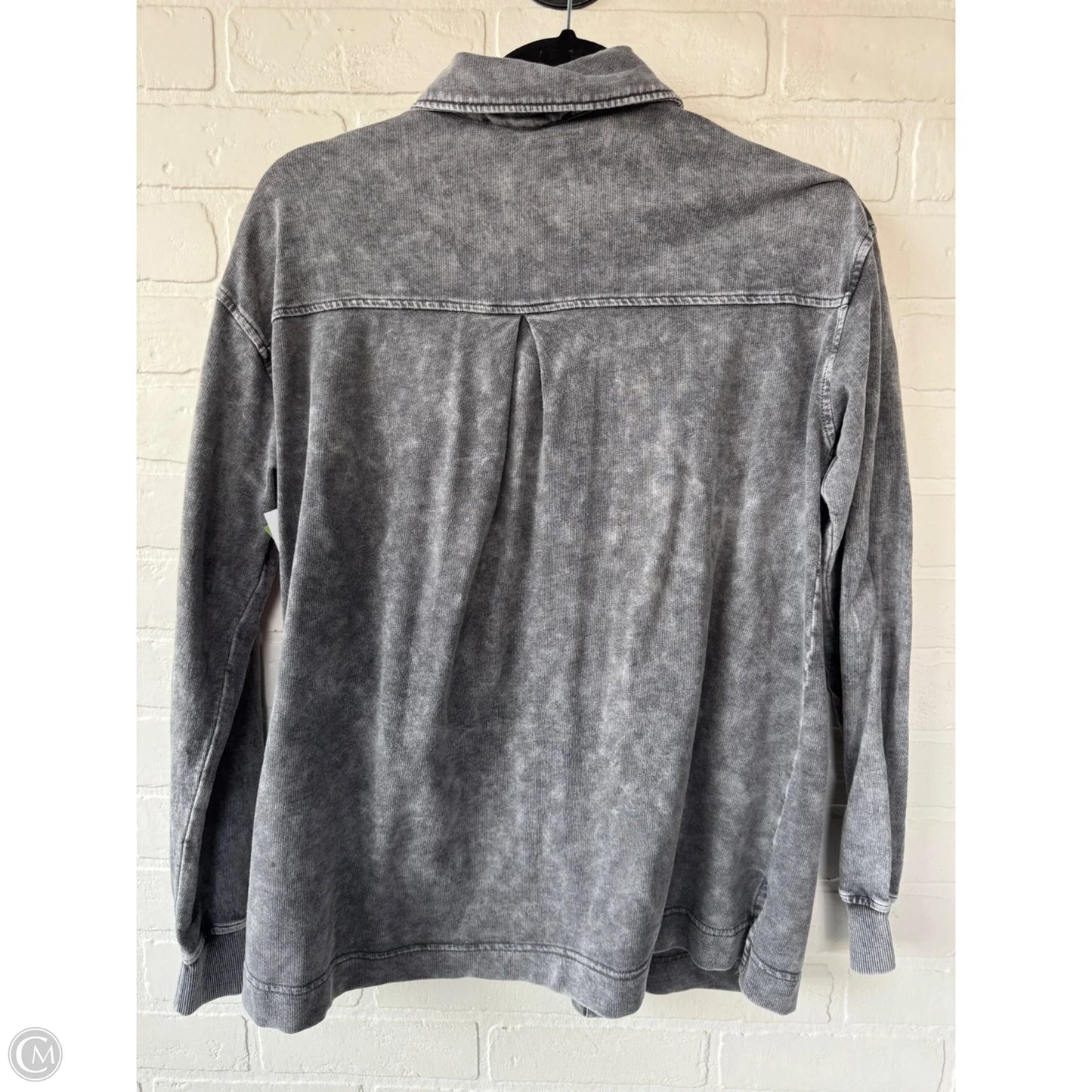 Top Long Sleeve By Jane And Delancey In Grey, Size: S