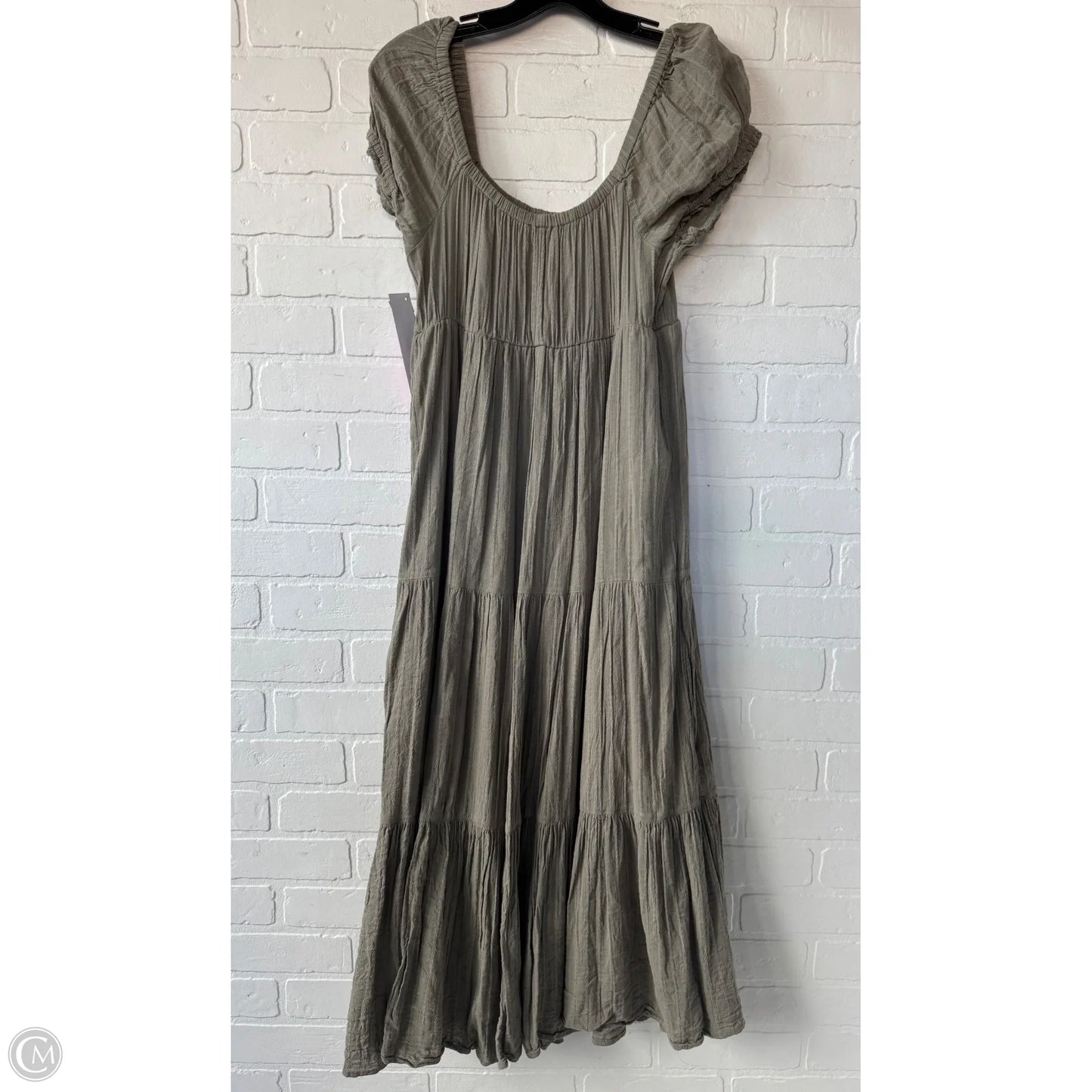 Dress Casual Midi By American Eagle In Green, Size: M