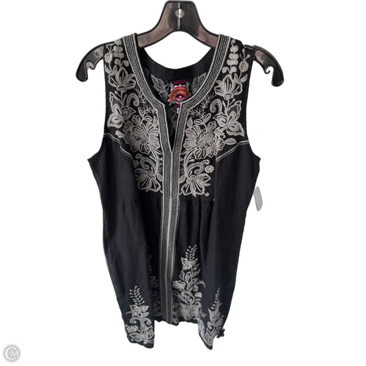 Dress Designer By Johnny Was In Black & Grey, Size: L
