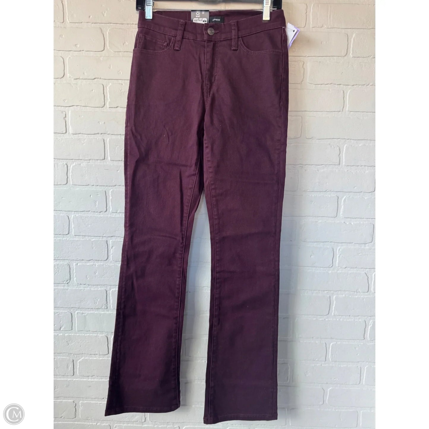 Jeans Boot Cut By Express In Maroon, Size: 4