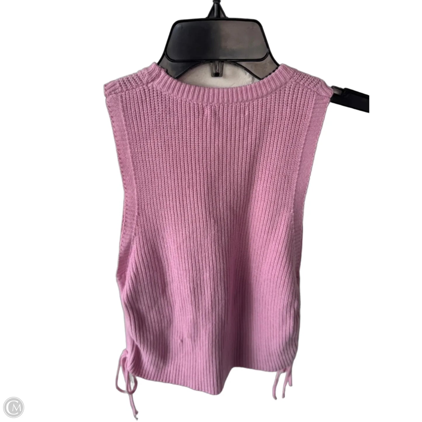 Vest Sweater By Cme In Pink, Size: M