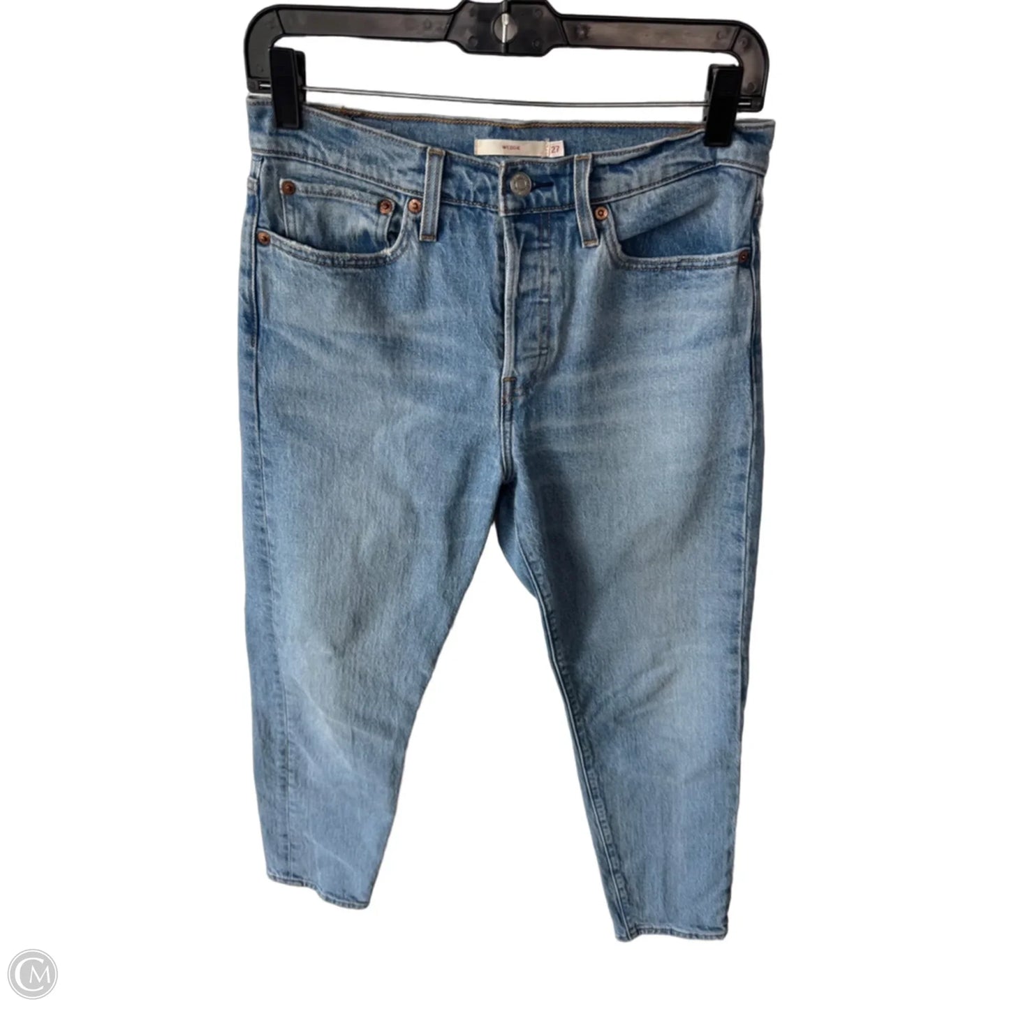 Jeans Straight By Levis In Blue Denim, Size: 4