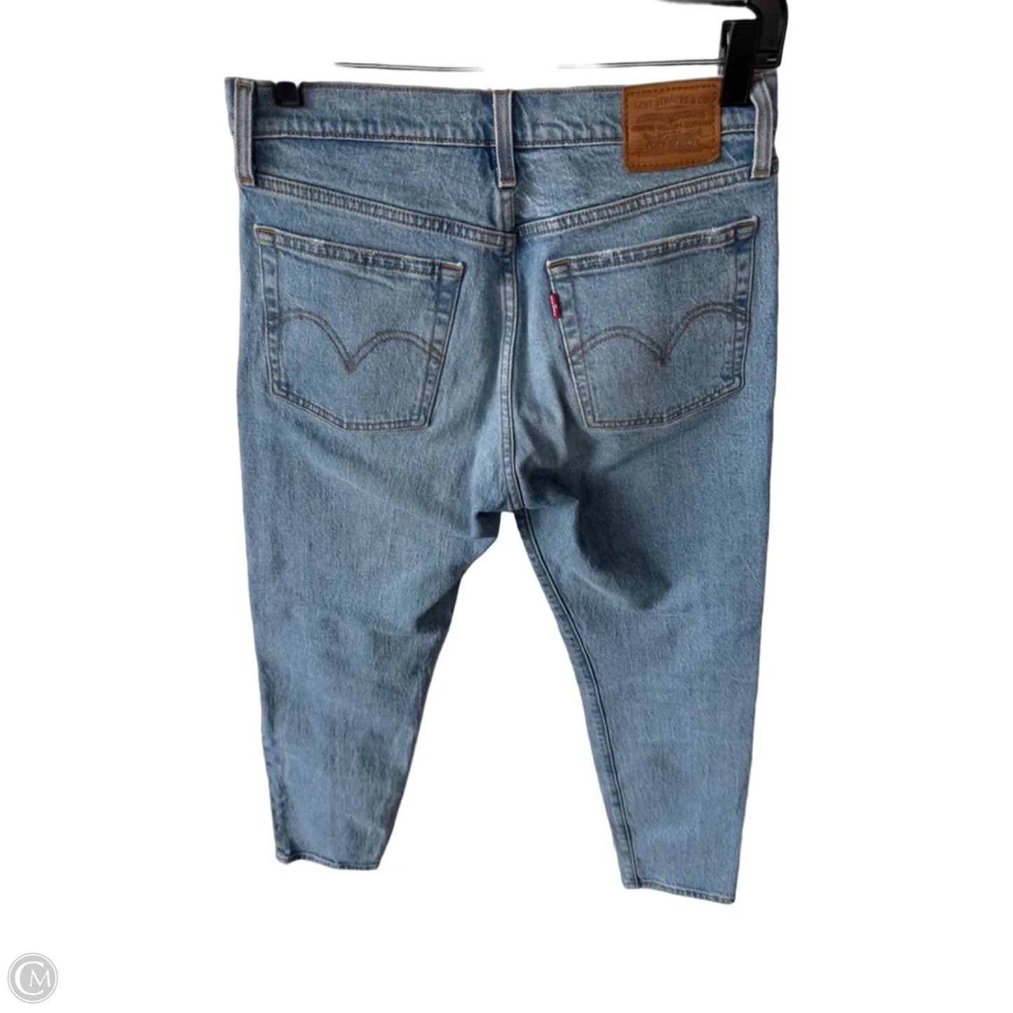Jeans Straight By Levis In Blue Denim, Size: 4