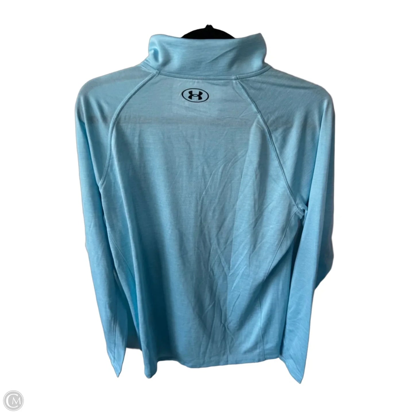 Athletic Top Long Sleeve Collar By Under Armour In Blue, Size: Xl