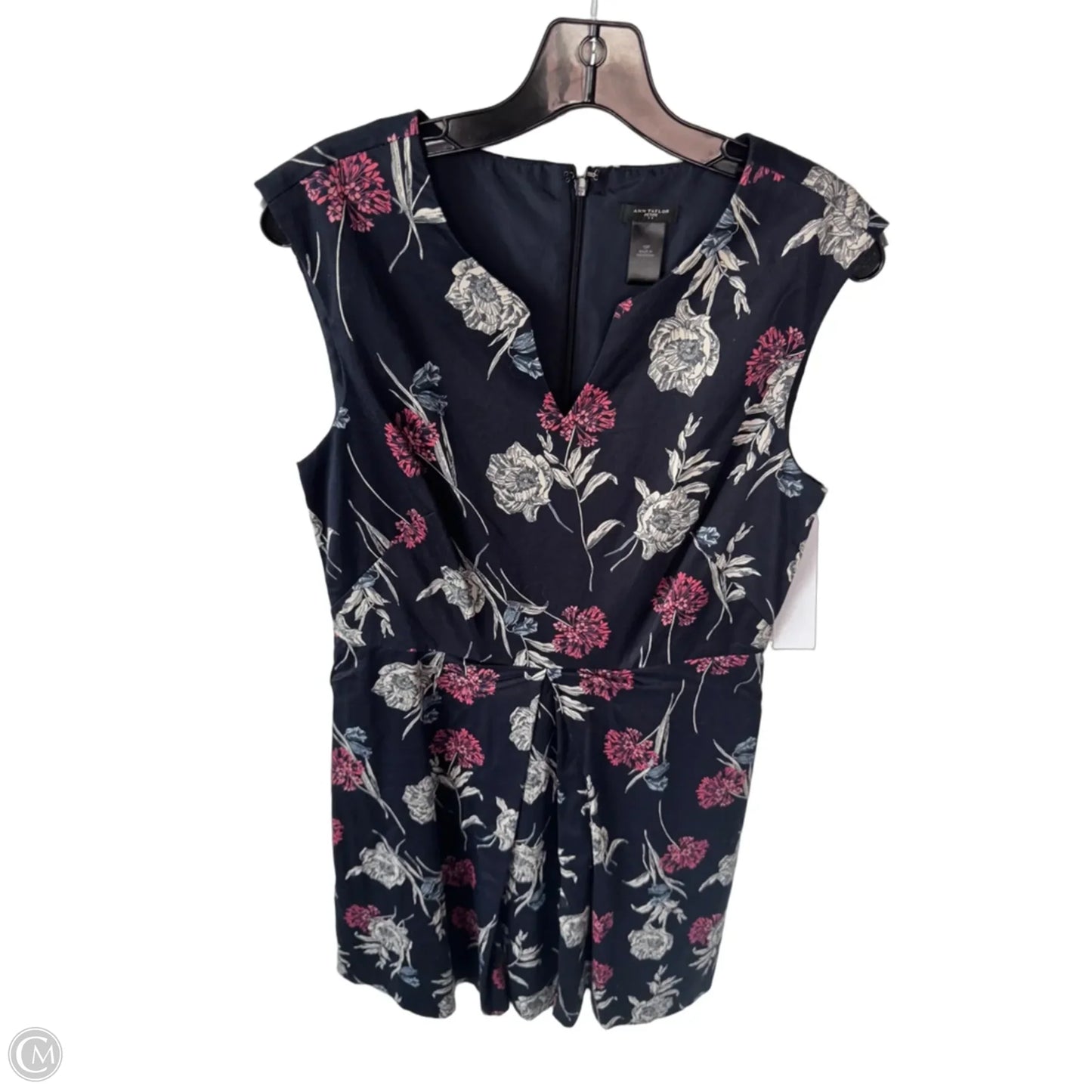 Dress Work By Ann Taylor In Blue & Cream, Size: Mp