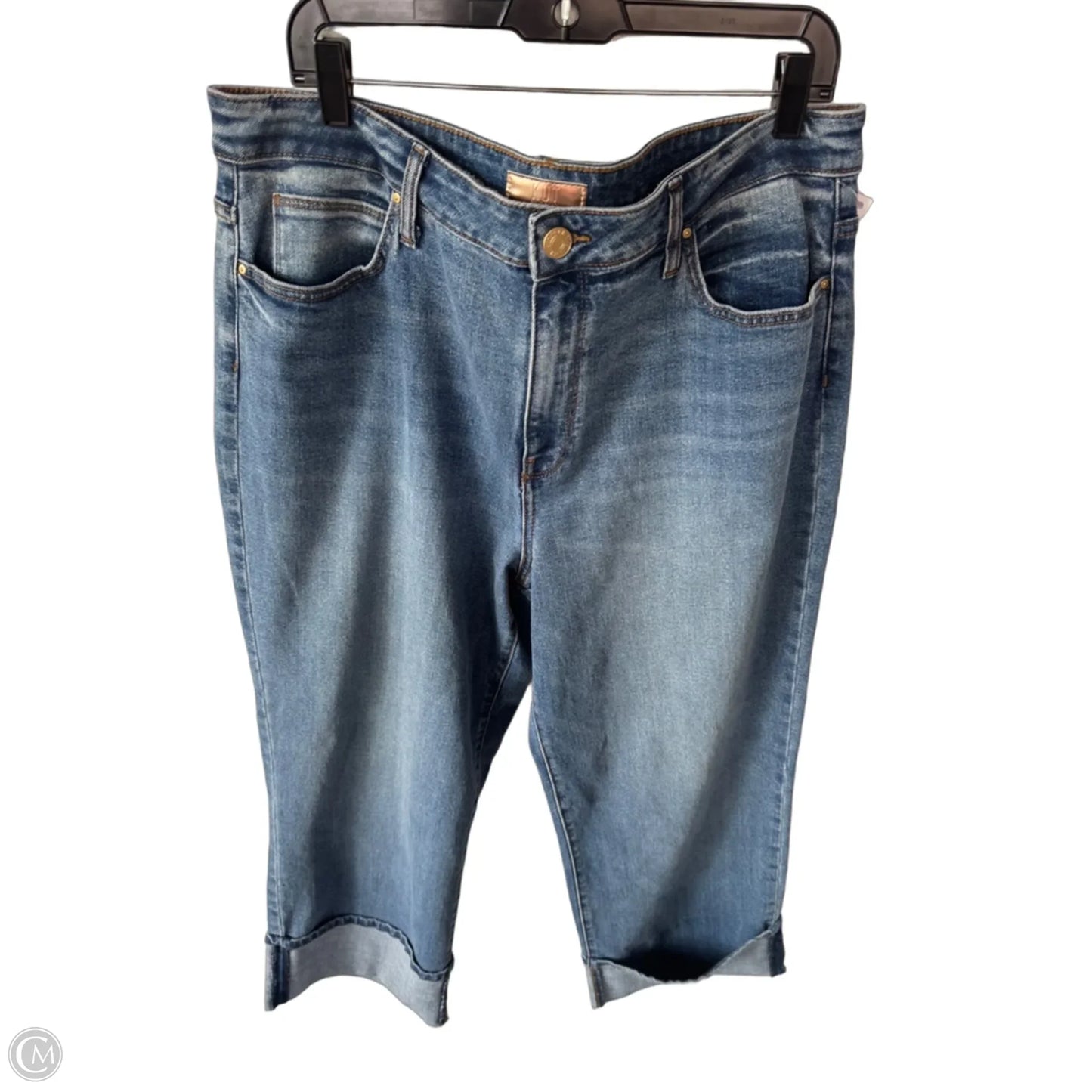 Jeans Wide Leg By Kut In Blue Denim, Size: 16