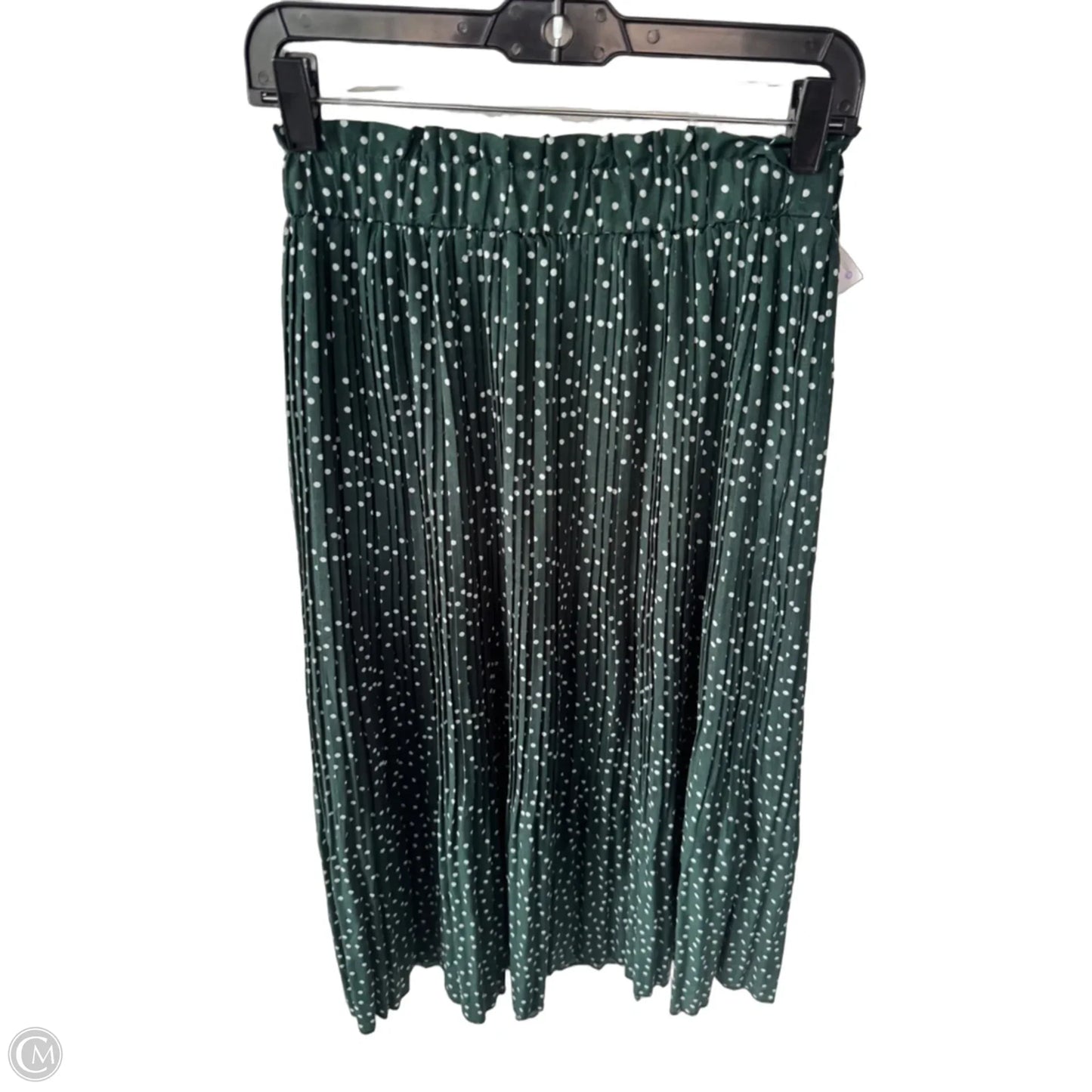 Skirt Midi By Exlura In Green & White, Size: 4