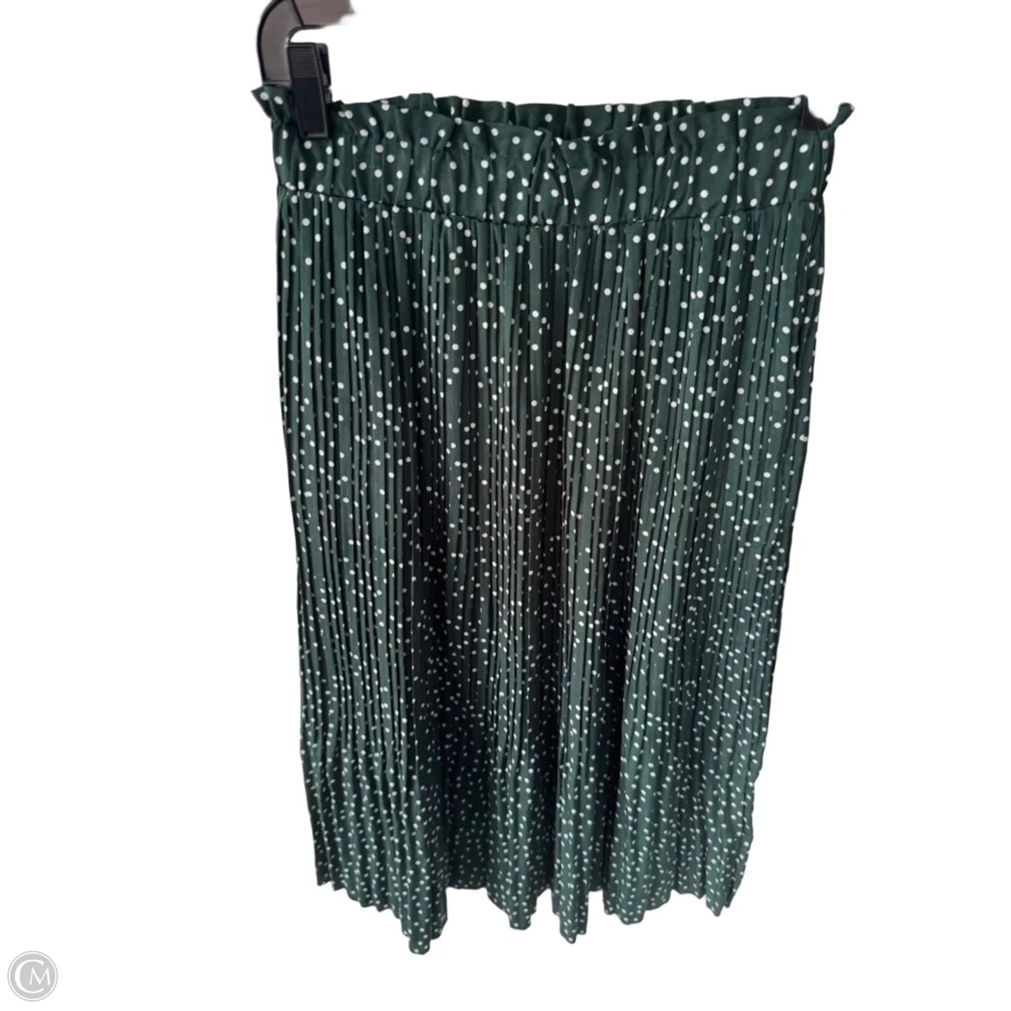 Skirt Midi By Exlura In Green & White, Size: 4