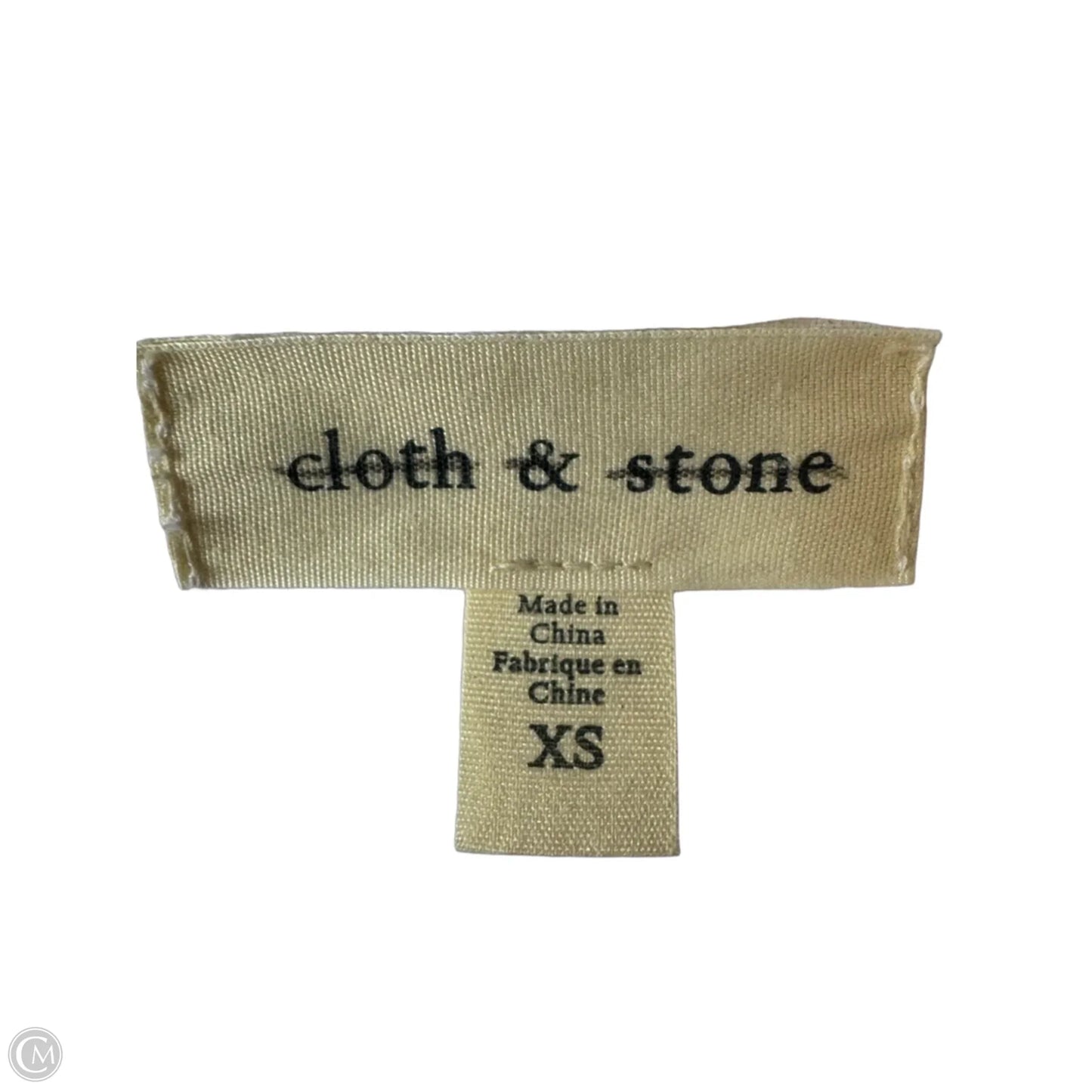 Tunic Short Sleeve By Cloth & Stone In White, Size: Xs
