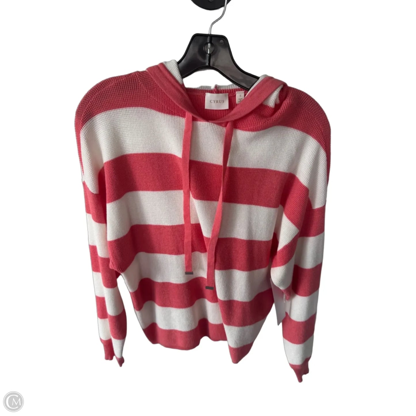 Sweater By Cyrus In Pink & White, Size: S
