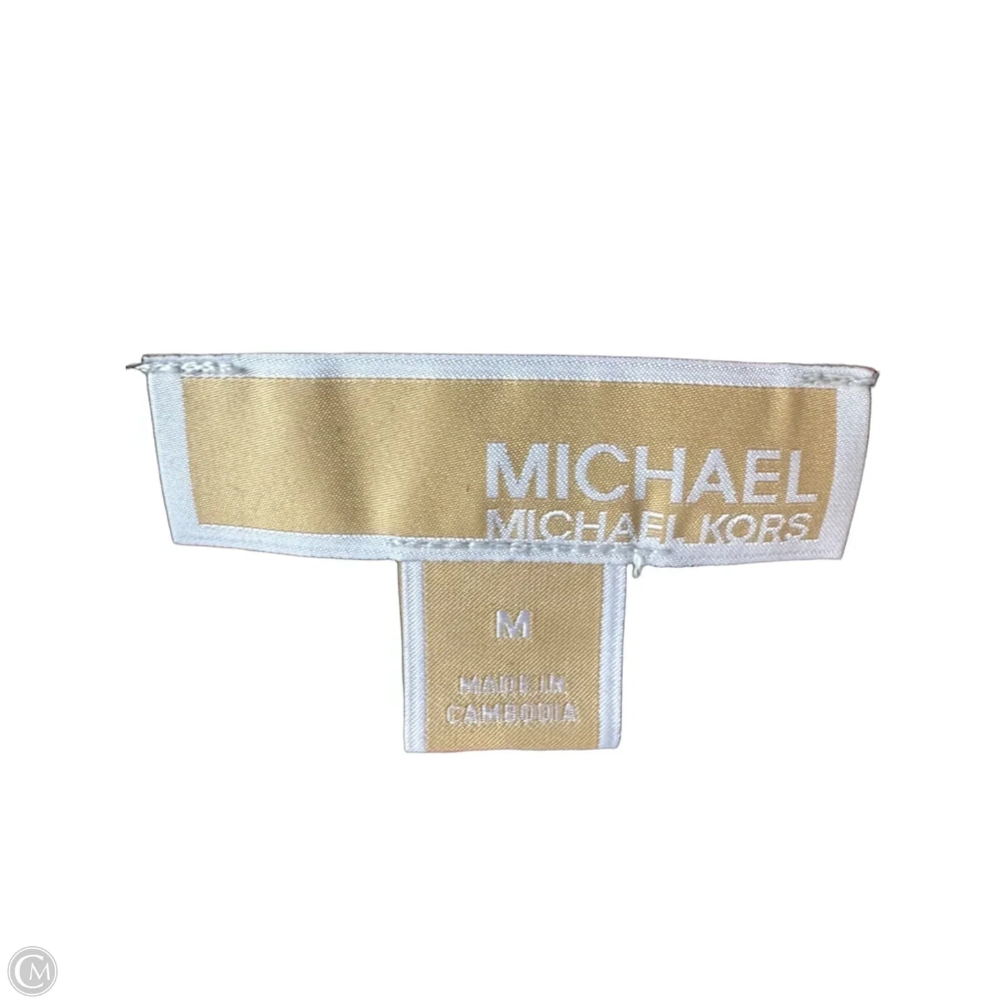 Top 3/4 Sleeve By Michael By Michael Kors In Black & Red, Size: M