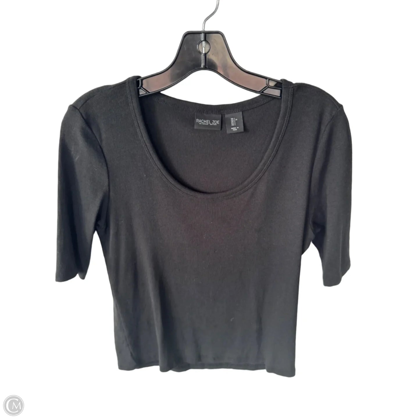 Top Short Sleeve Basic By Rachel Zoe In Black, Size: L