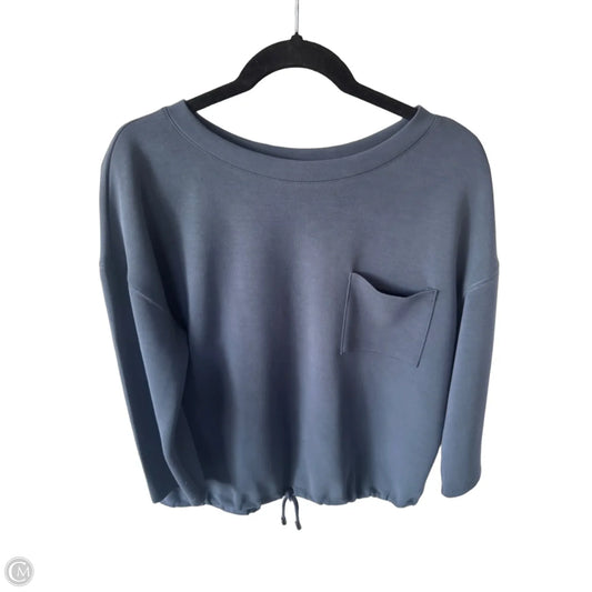 Sweatshirt Crewneck By Cable And Gauge In Blue, Size: M