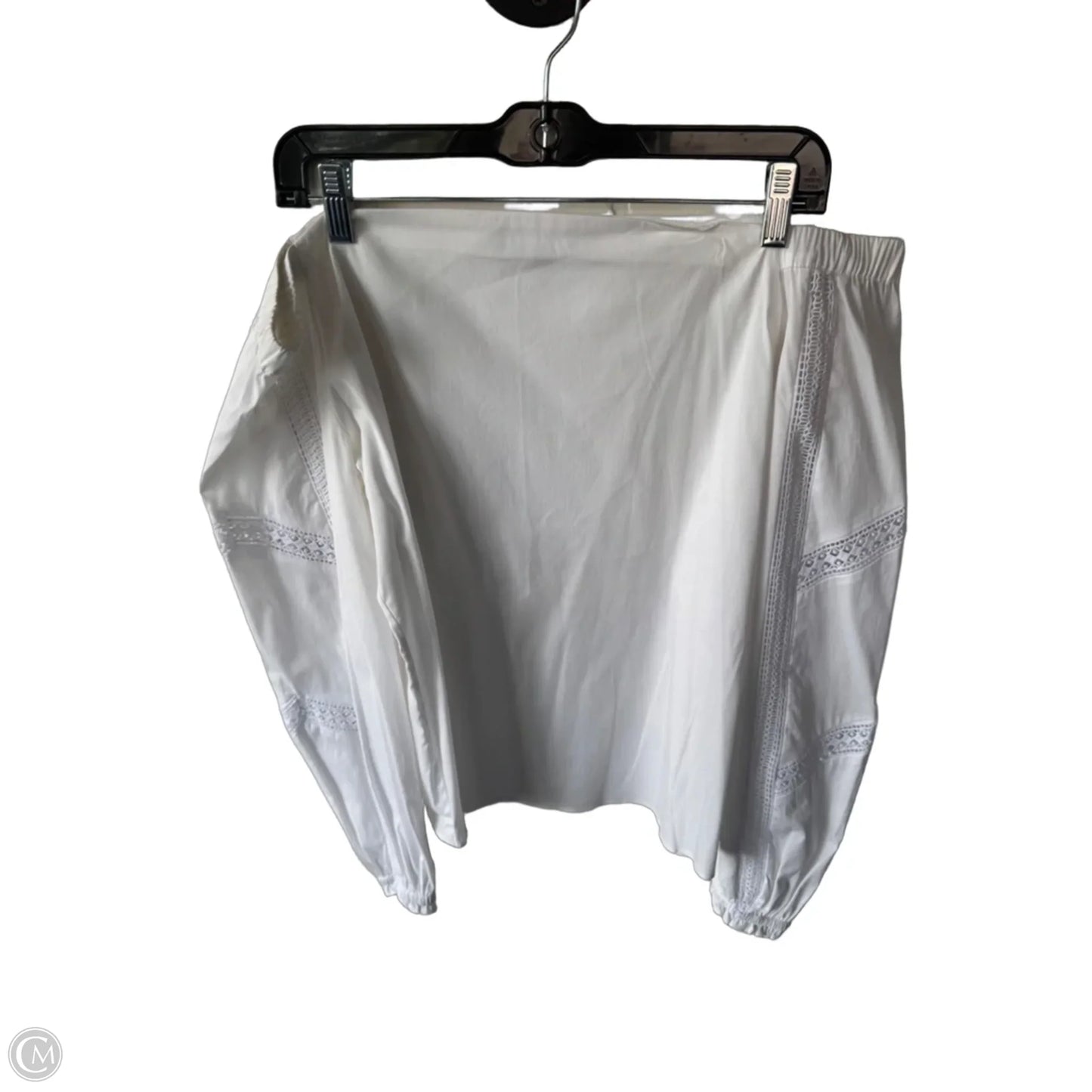 Top Long Sleeve By White House Black Market In White, Size: M